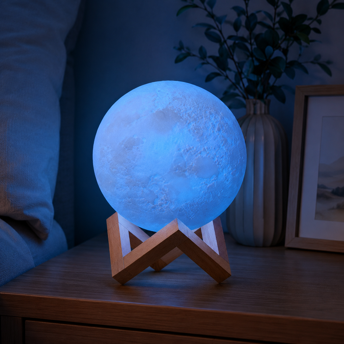 Elvora 3D Lampa Meseca