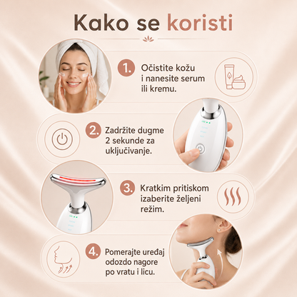 Elvora LED Masažer za Lice i Vrat