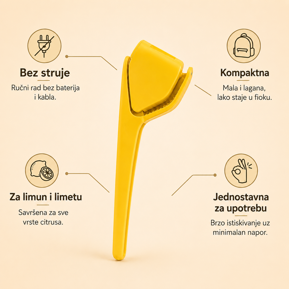 Elvora Kompaktna Cediljka za Limun