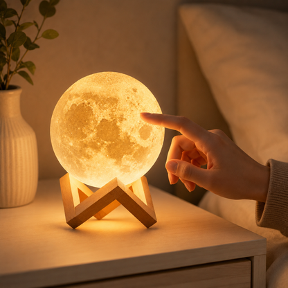 Elvora 3D Lampa Meseca